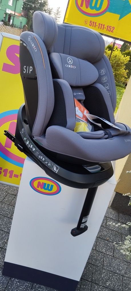 Nowy fotelik samochodowy ISOFIX obrotowy Coletto testy sklep NW