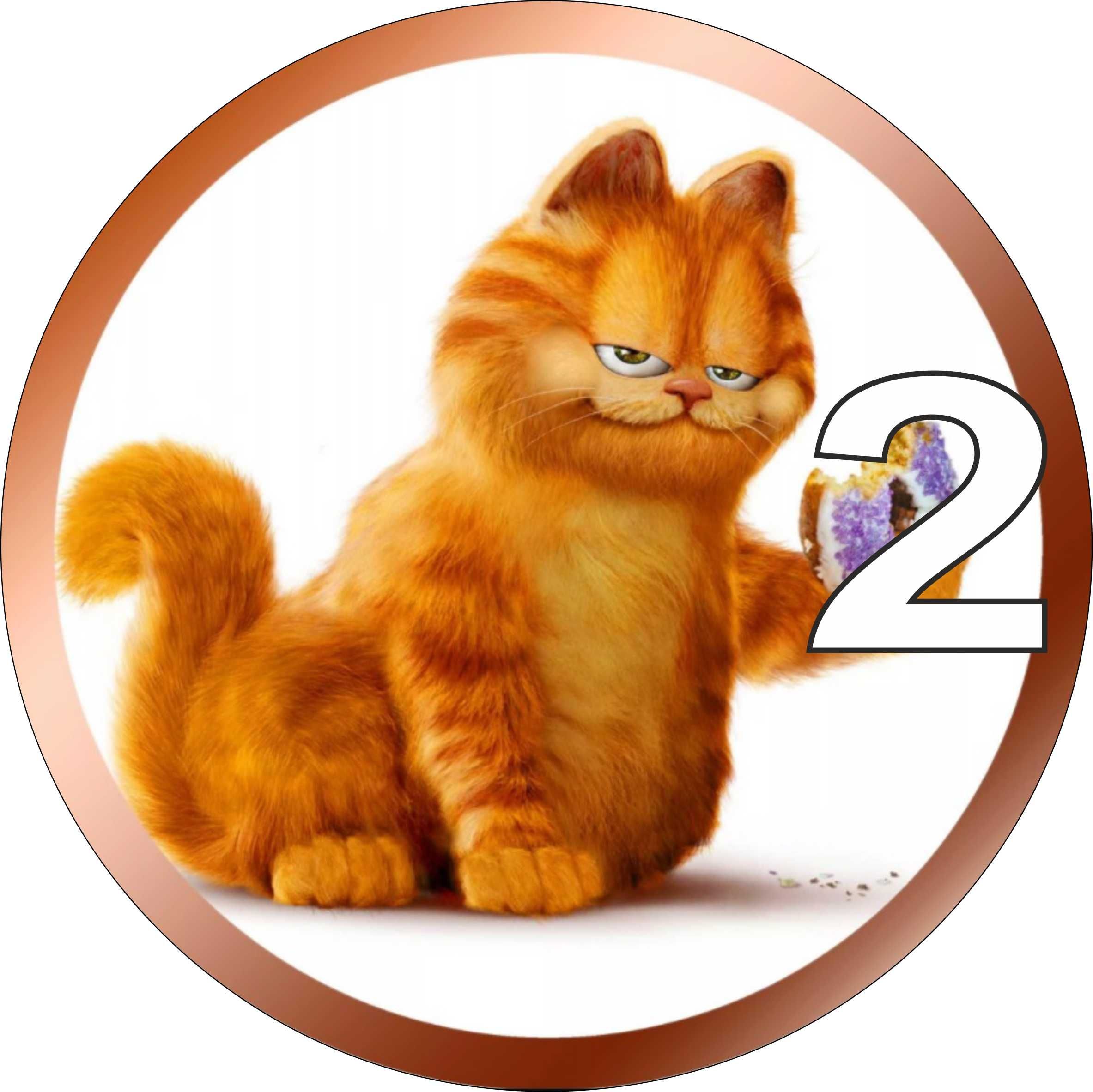 Pan Opłatek na tort - GARFIELD KOT