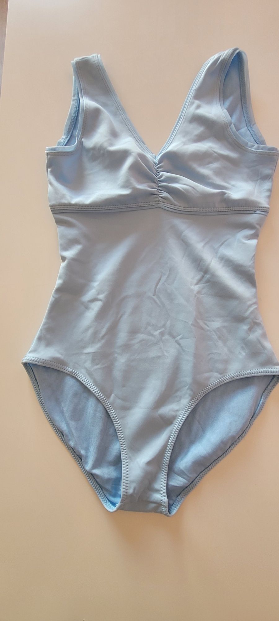Maillot ballet  azul bálticos - tamanho 14/15 anos