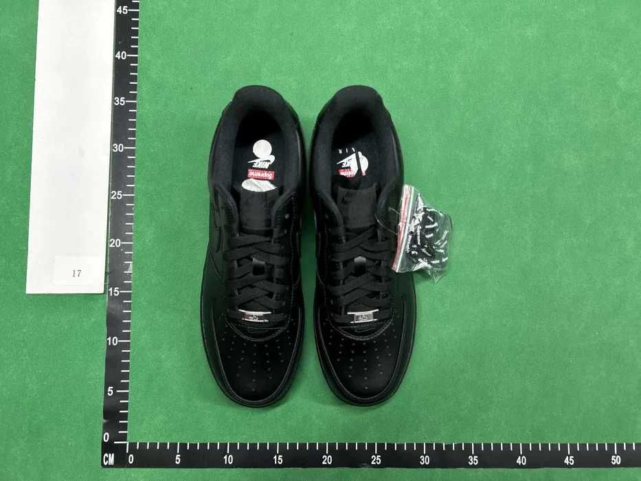 Nike Air Force 1 All Black Czarne Supreme WTG