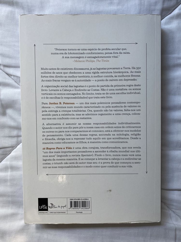 Livro 12 regras para a vida