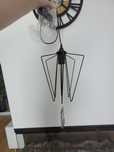 Lampa sufitowa żyrandol czarna druciana loft