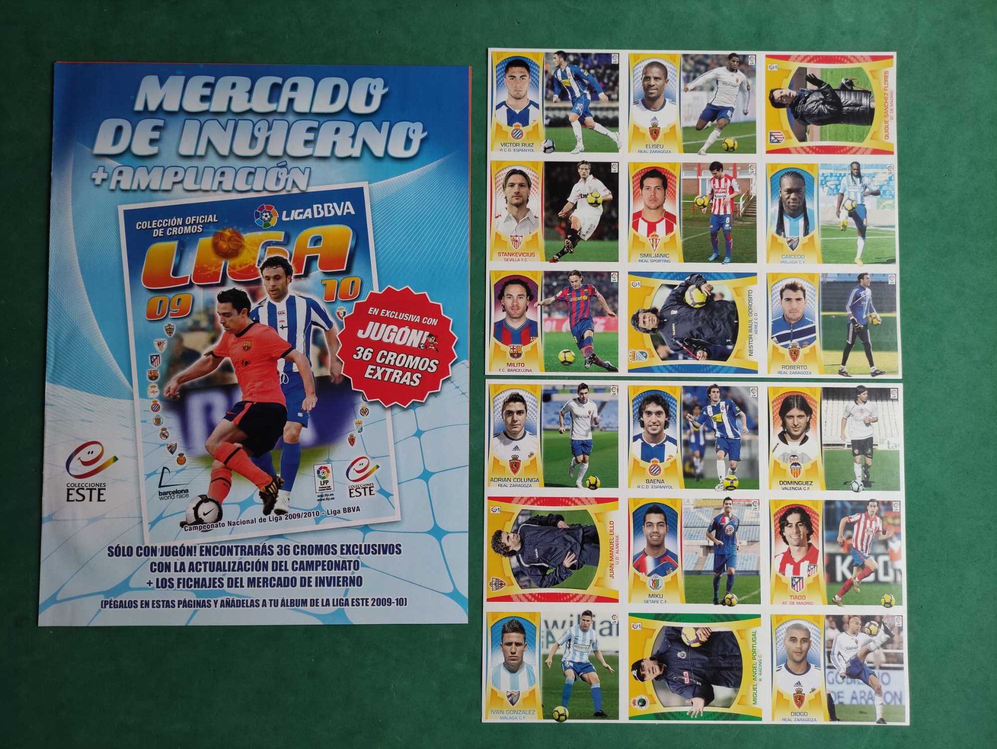 Liga 2009/10 Ediciones Este - Coleção Completa Inclui Mercado Invierno