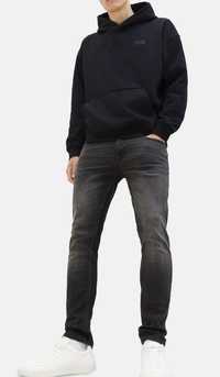 TOM TAILOR  Jeansy  Czarny Skinny 33/32