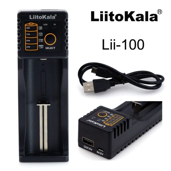 LiitoKala Lii-100 универсальное зарядное устройство