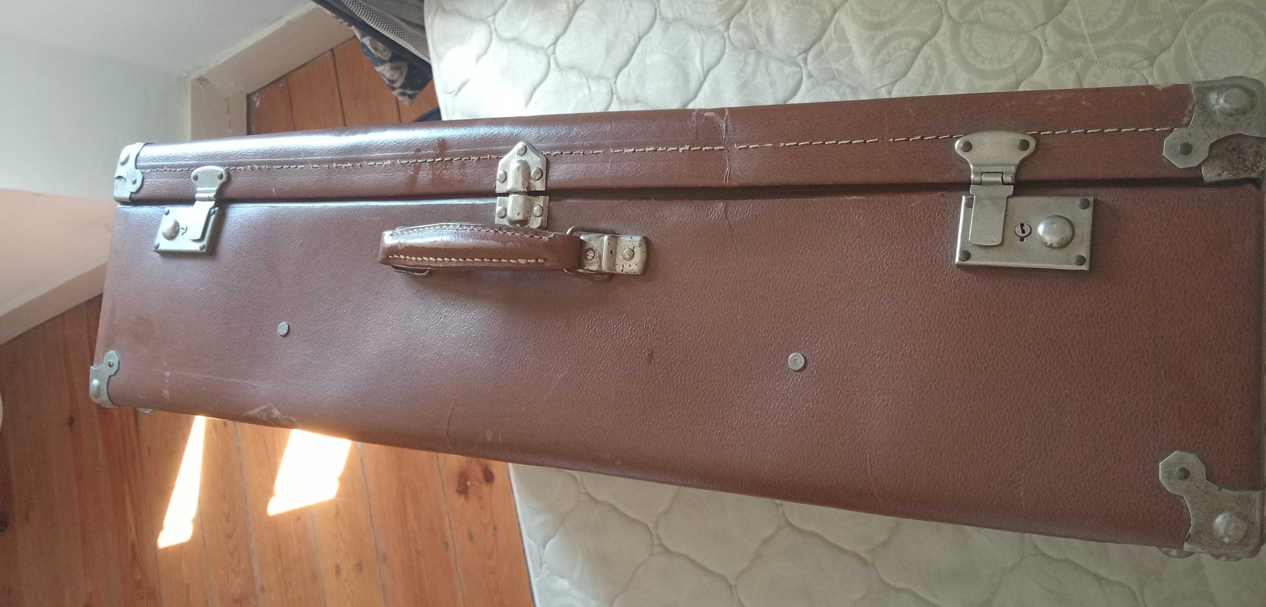 Vintage Mala de Viagem Grande Couro Oxford made in Switzerland