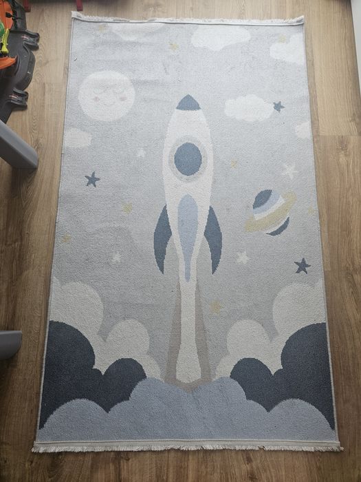 Dywan dziecięcy kosmos rakieta 100x160 rugvista