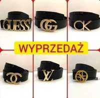 WYPRZEDAŻ Pasek Damski CK Guess LV Gucci GG Pinko Karl Tommy MK