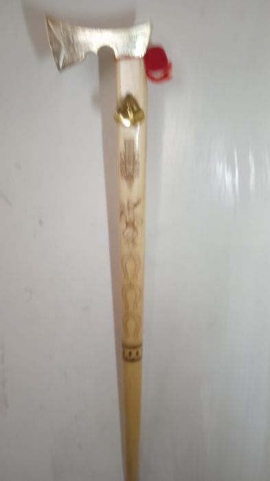 Ciupaga góralska folkowa ludowa z dzwonkiem 50 cm