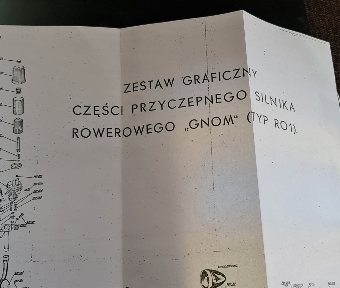 Silnik rowerowy GNOM z lat 50-tych