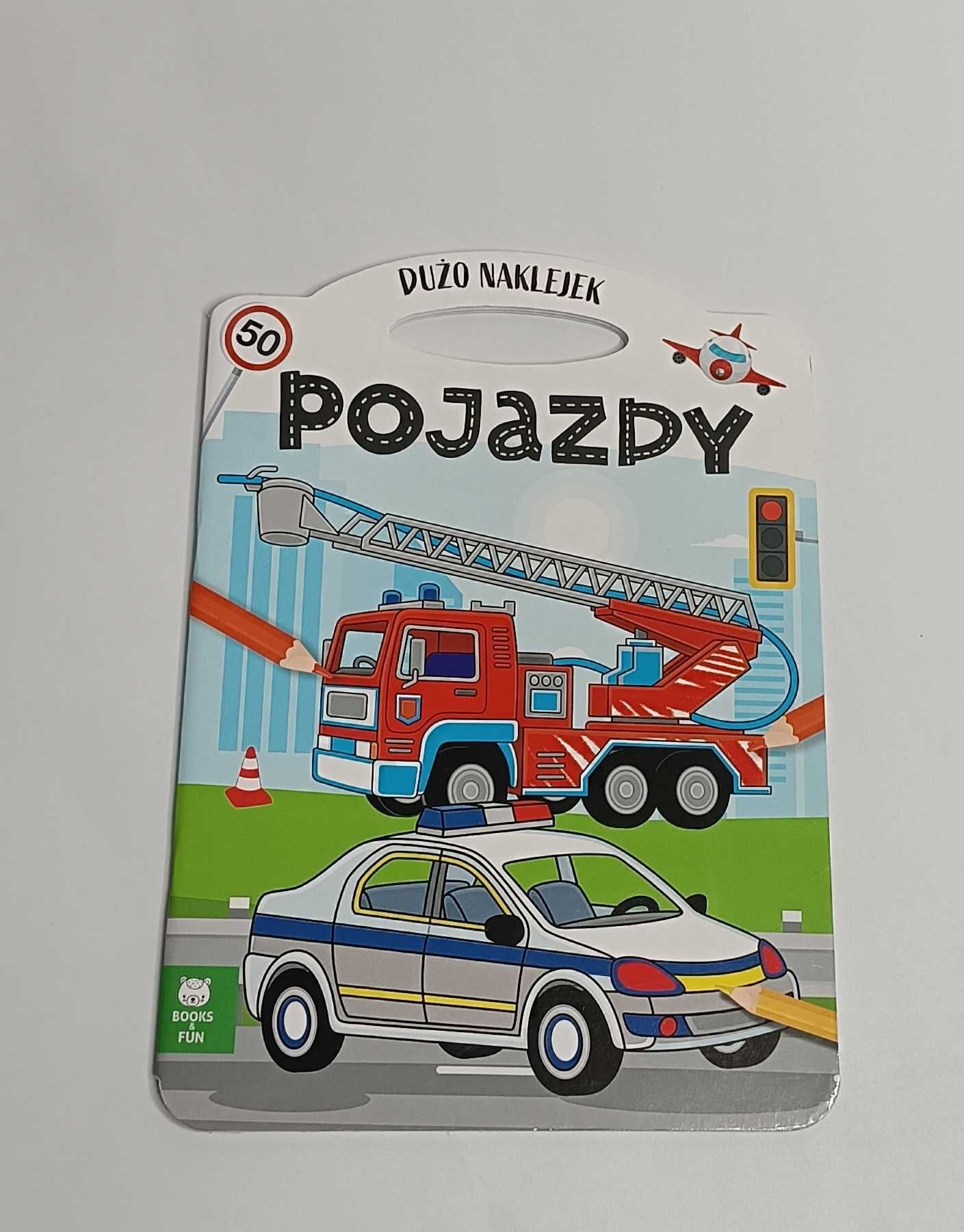 Kolorowanka pojazdy z podwójnymi naklejkami