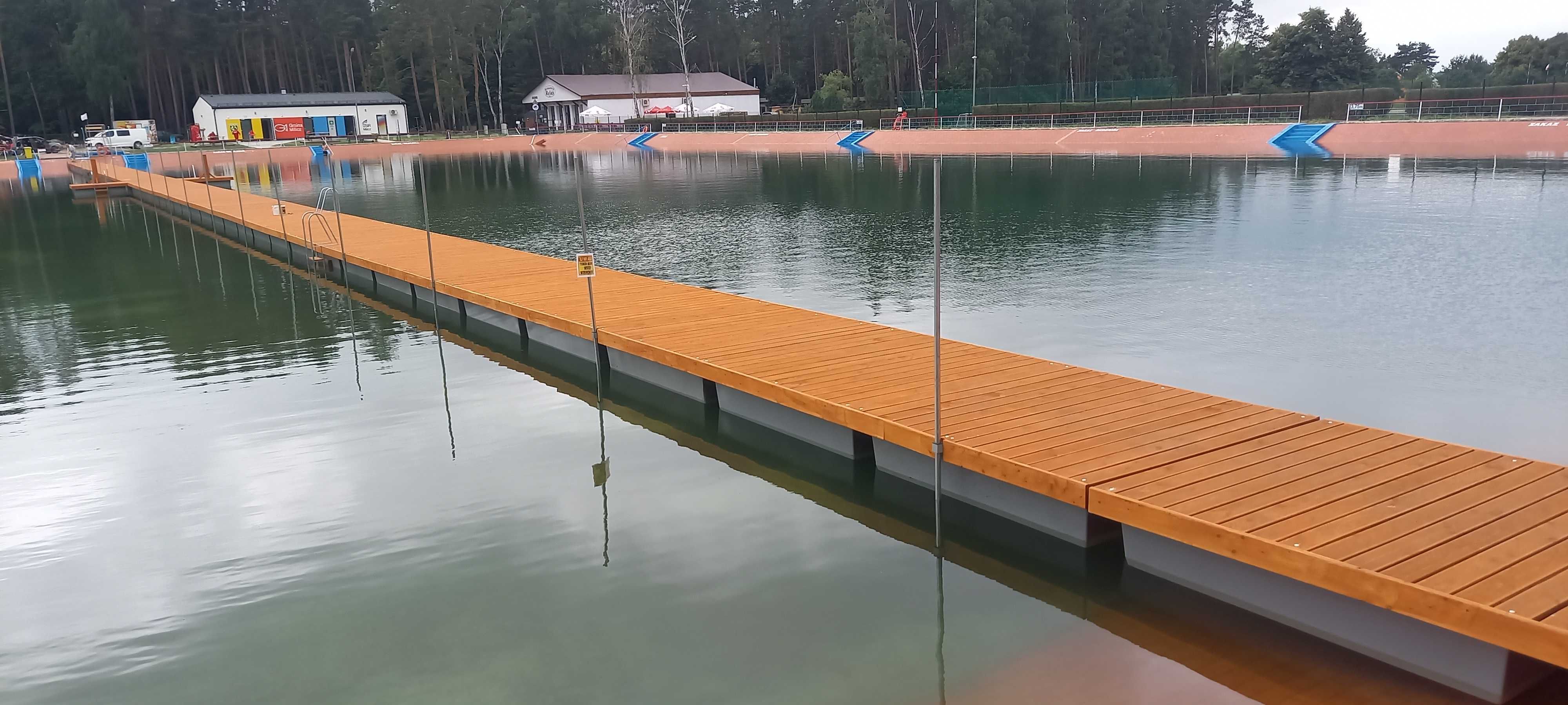 Pomost Pomosty Pływający Pływające Domek Działka nad jeziorem