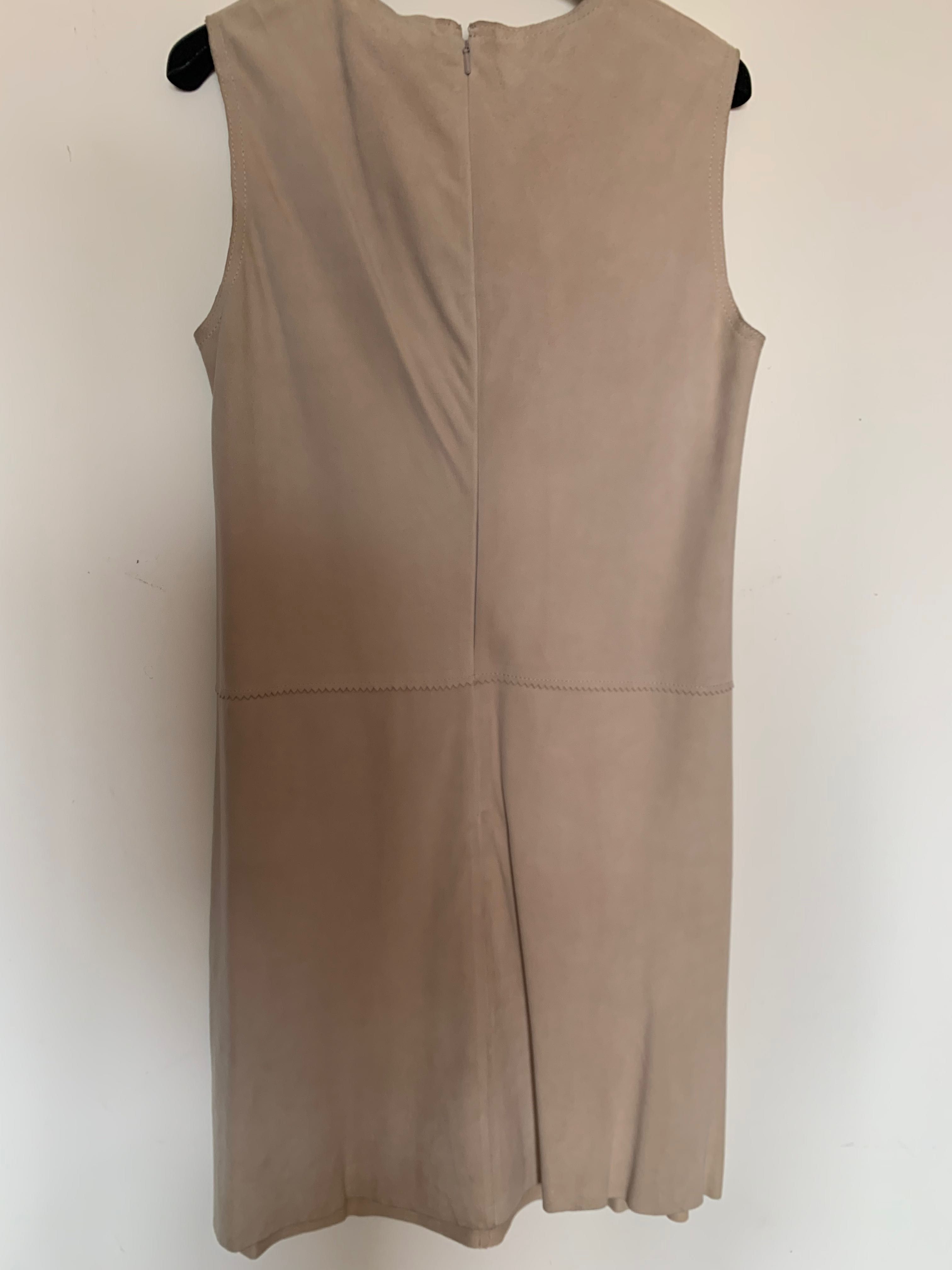 Vestido camurça beige by Purificacion Garcia