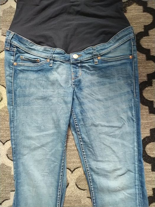 Spodnie ciążowe jeansy skiny rurki elastyczne jak legginsy H&M