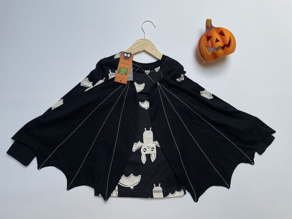 104 110 George bluzka ze skrzydłami nietoperza piżama halloween