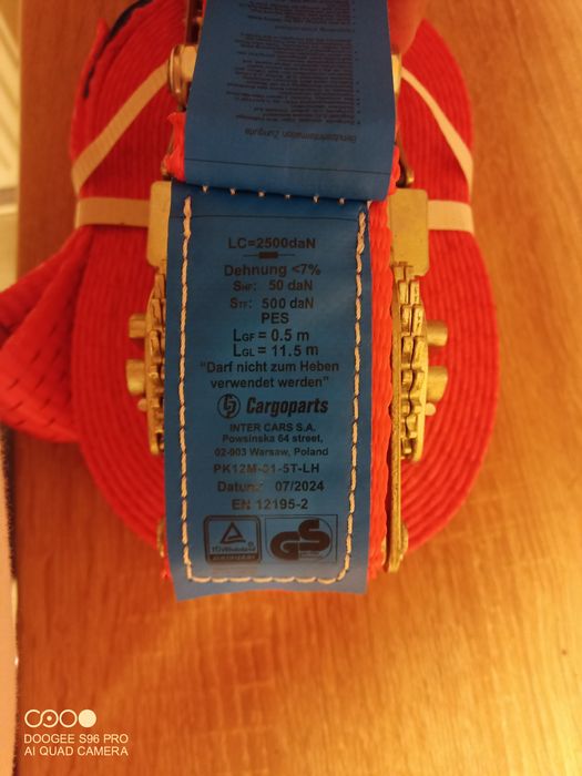 Pas transportowy 2 szt NOWE