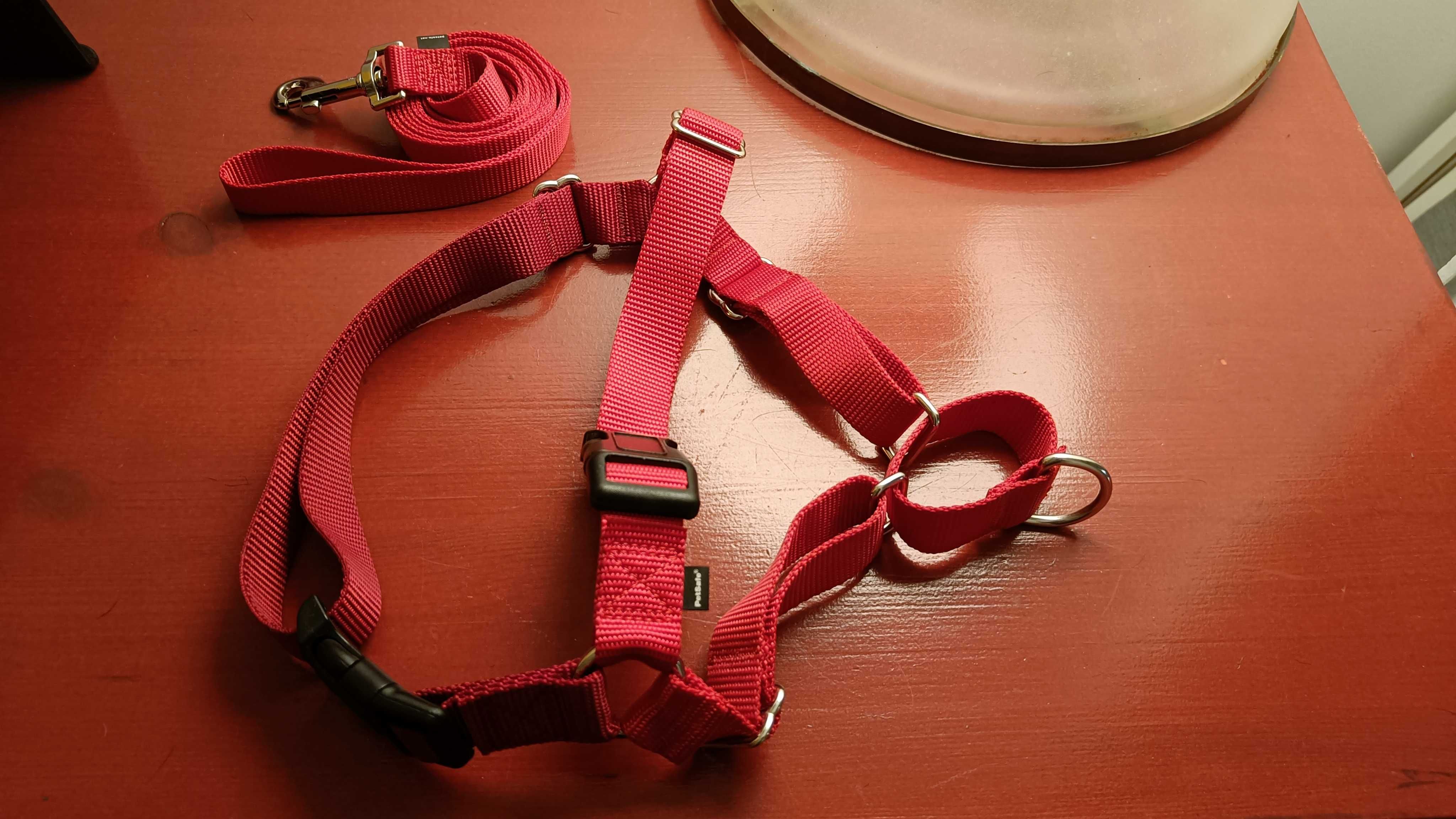 Arnês de treino para cão - PetSafe Easywalk vermelho tamanho M