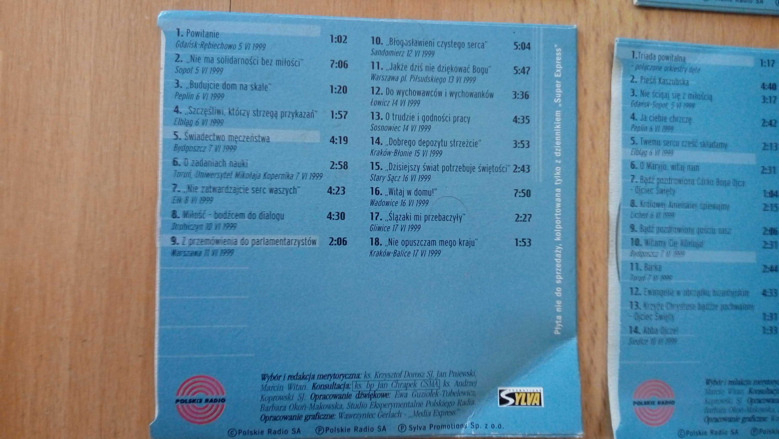 Pielgrzymki Jana Pawła II do Ojczyzny - zestaw 4 CD Papież Nadziei