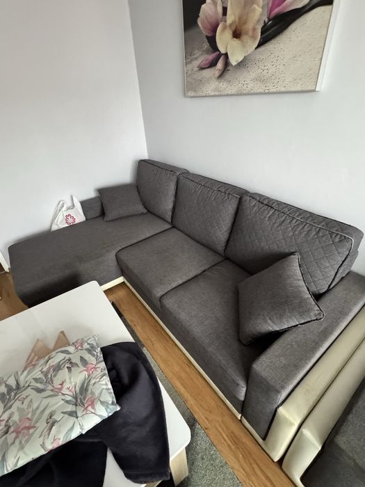 Narożnik plus fotel i pufa