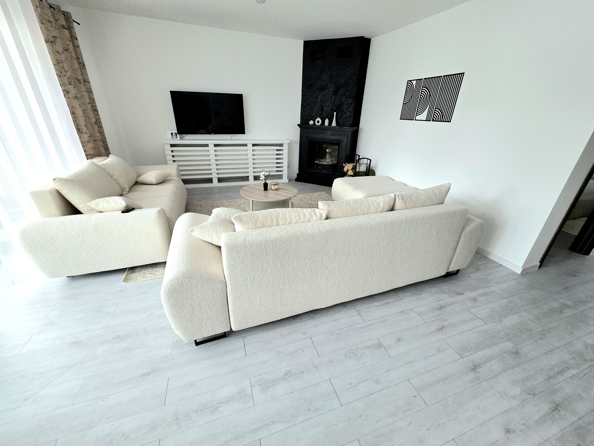Apartament w centrum z banią, kominkiem i oranżerią