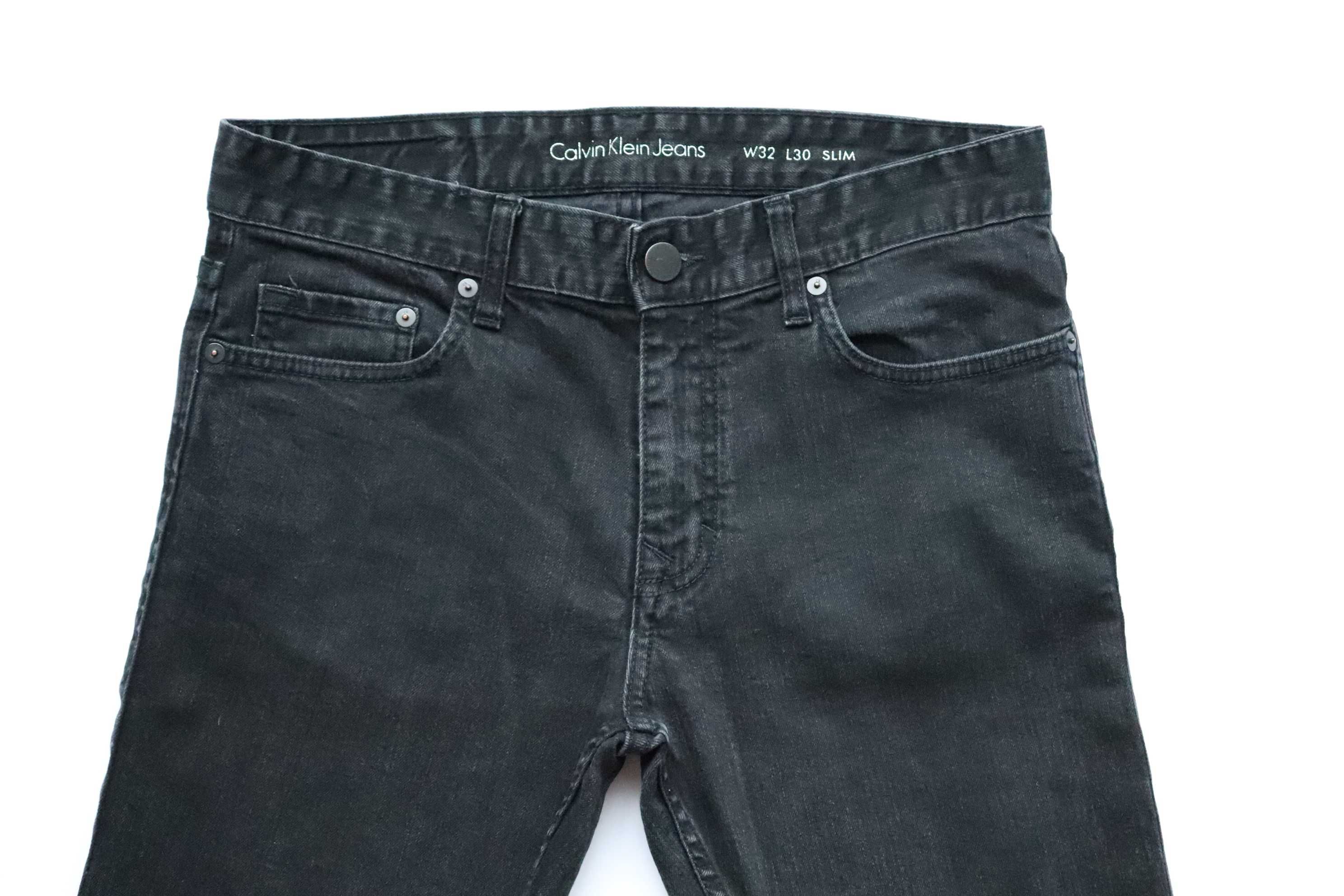 Calvin Klein Jeans W32 L30 SLIM męskie spodnie jeansy jak nowe