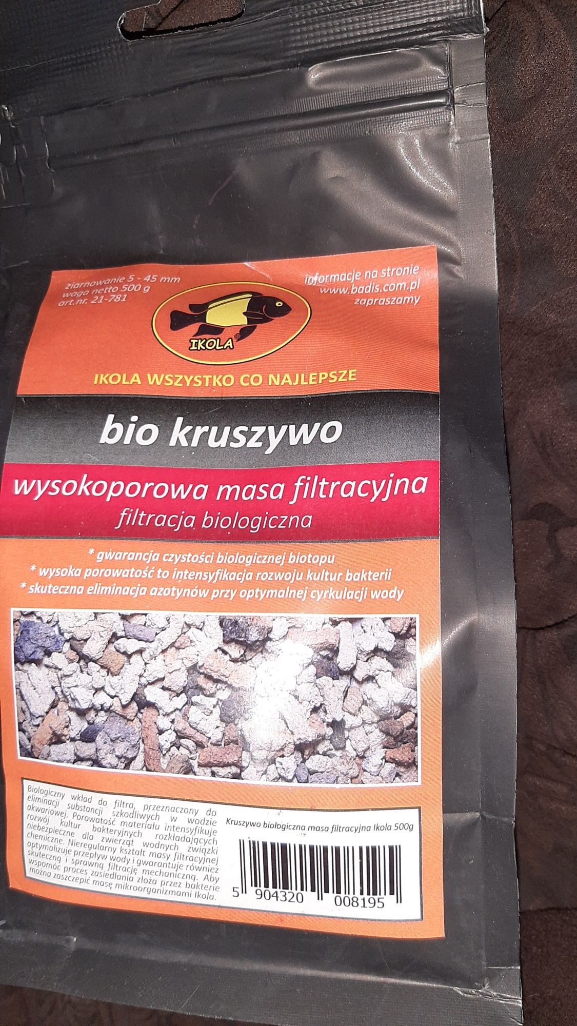 Bio kruszywo Ikola, wkład do filtra i białe kamyczki