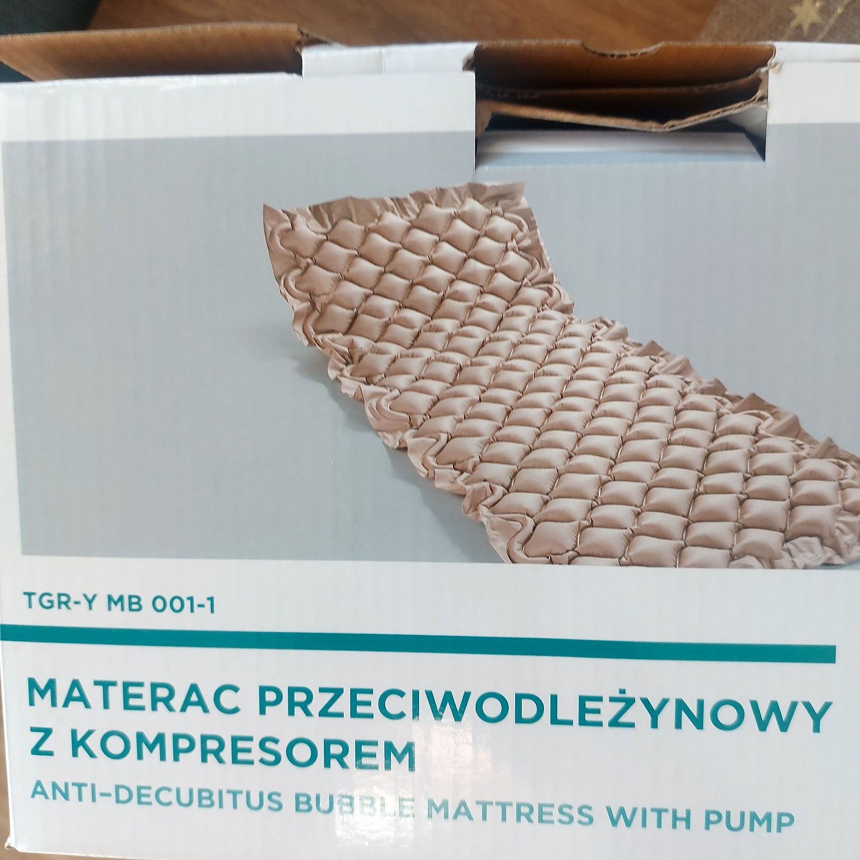 Materac przeciwodleżynowy z kompresorem Timago