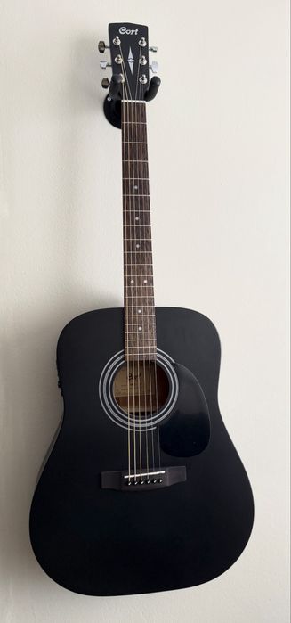 Cort AD810E Black Satin Dreadnought z elektroniką