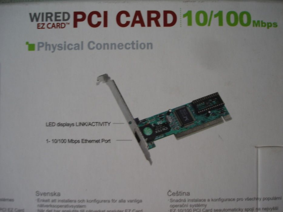 SMC-Placa de rede PCI 10/100 mbps - completamente nova