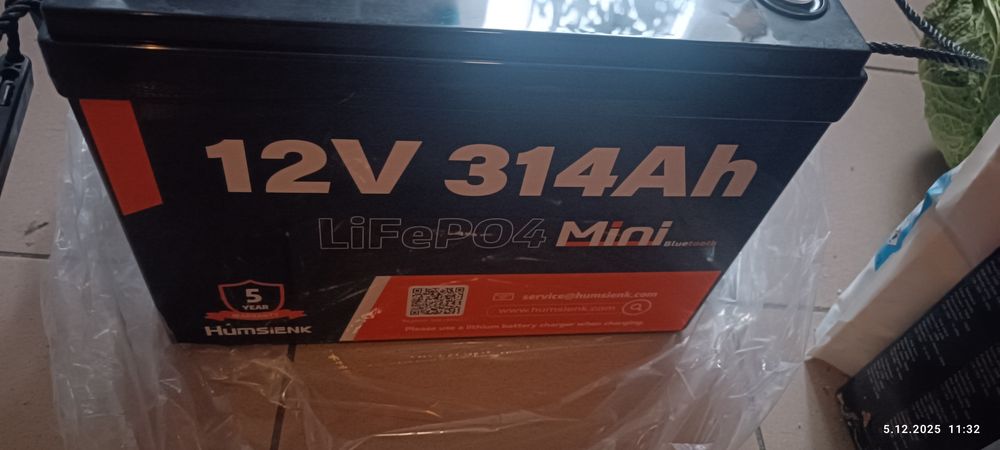 LifePO4 Humsienk 12V 314ah BMS 200A