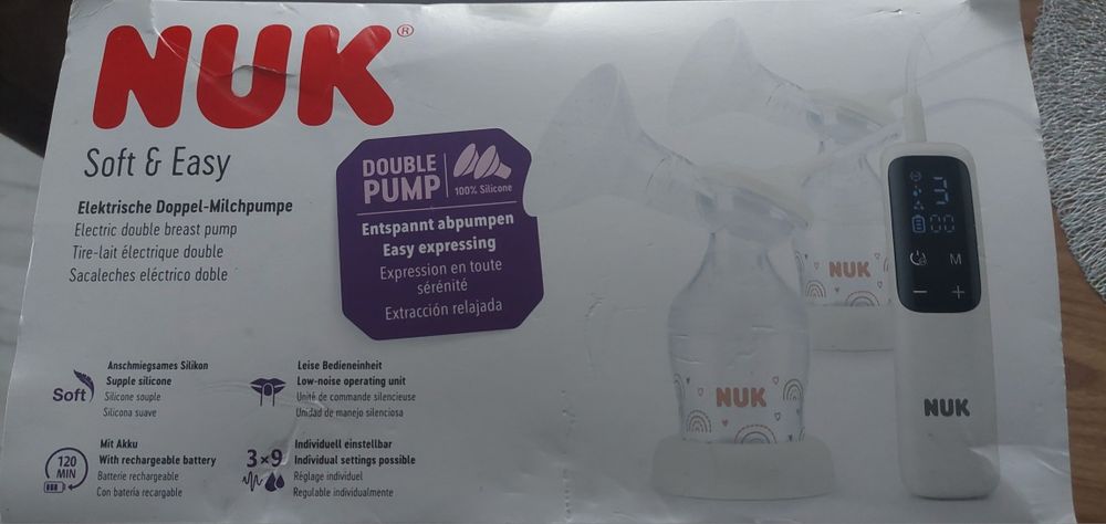 NUK Podwójny laktator elektryczny Soft & Easy z akumul