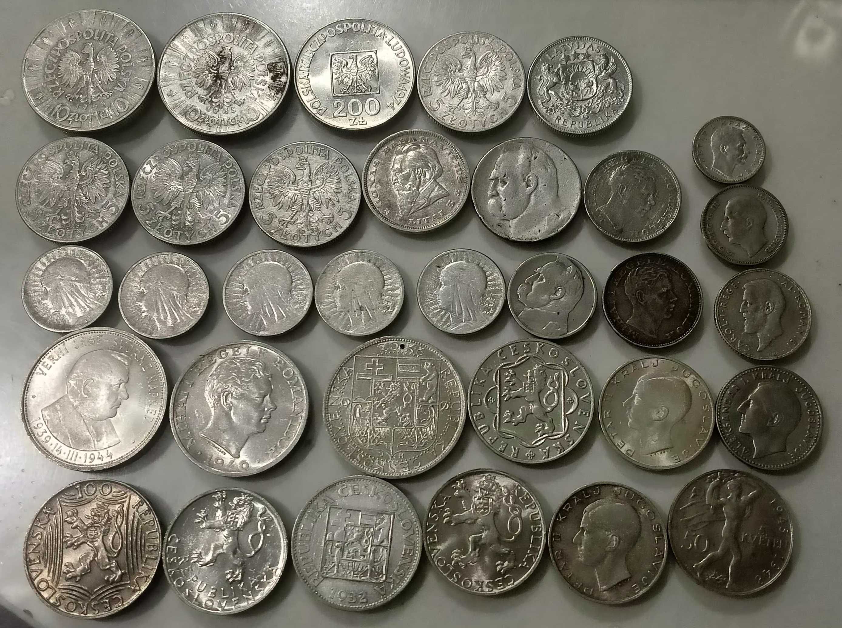 Продам серебреные монеты Восточной Европы, Польша, Румыния и другие