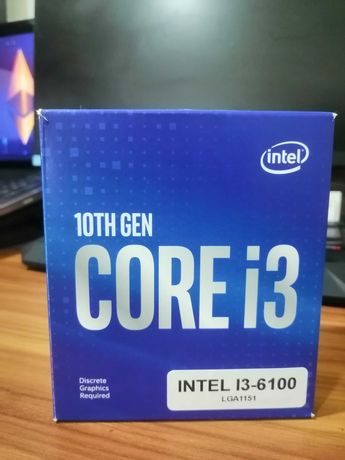 Processador Intel CORE I3 -6100 LGA1151