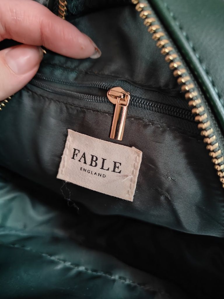 Сумка  Fable Chloe Fawn кругла з вишивкою