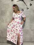 Sukienka plus size midi długa na lato hiszpanka