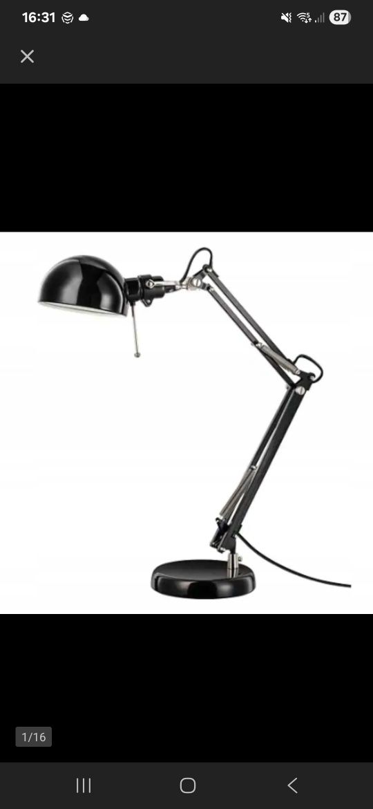Lampa biurkowa Ikea Forsar