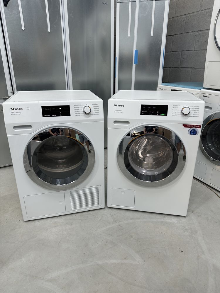Комплект Miele TCJ 690 WEG 375 пральна сушильна машина