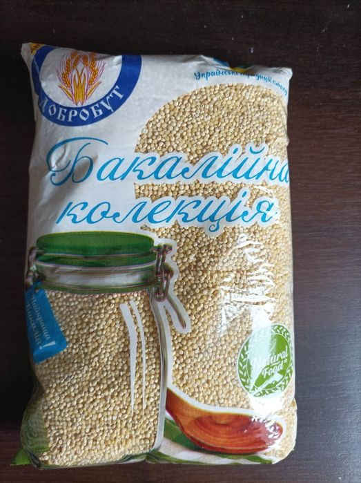 Пшоно, горох, гречка, макарони