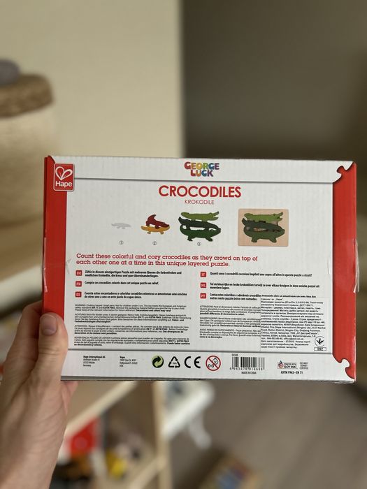 Пазл  крокодили Hape George Luck Krokodile