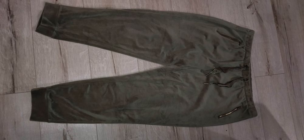 Spodnie welurowe damskie xl