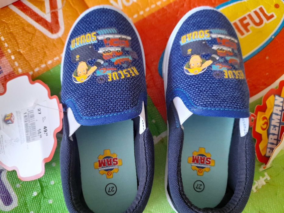 Buty chłopięce rozmiar 27 z motywem Strażak Sam