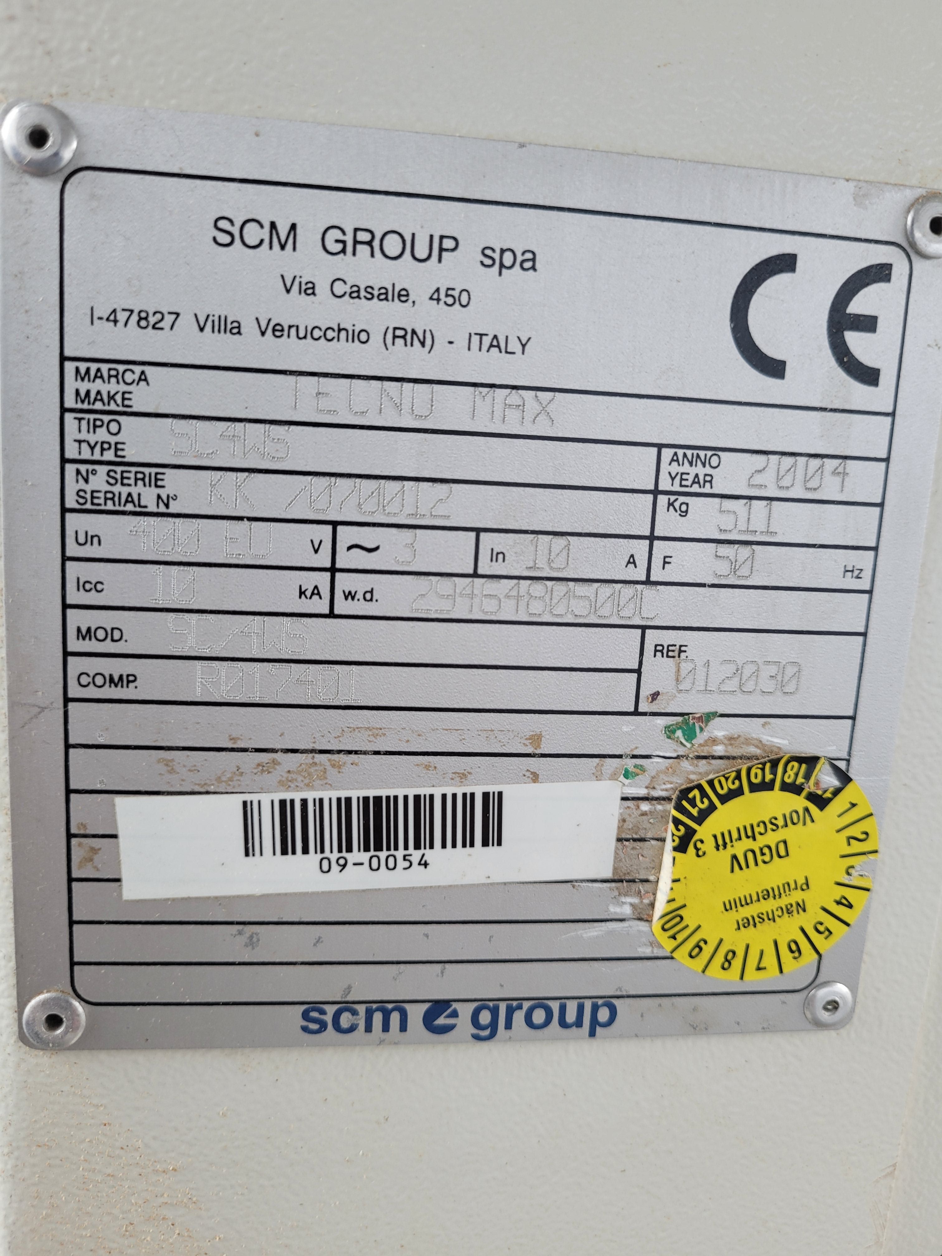 Piła formatowa z podcinakiem SCM tecnomax SC4 WS