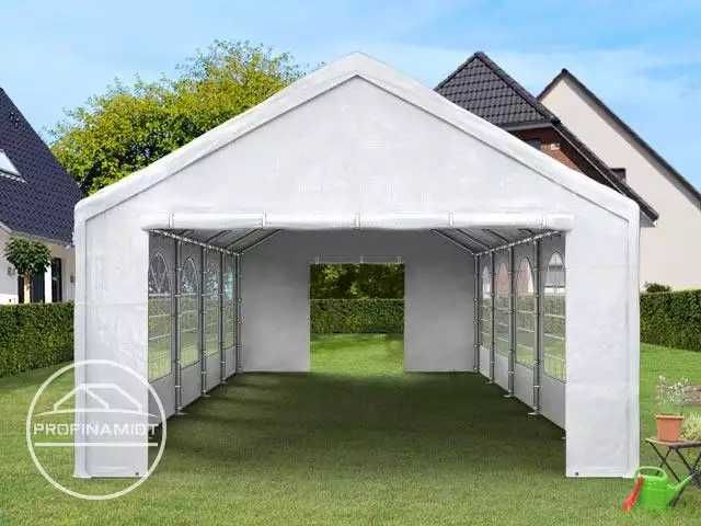 3x4 m Namiot imprezowy, PE 450, szaro-biały, gratis wysyłka