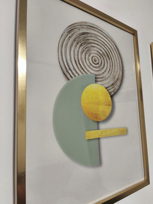 Quadros Abstractos + elemento decorativo