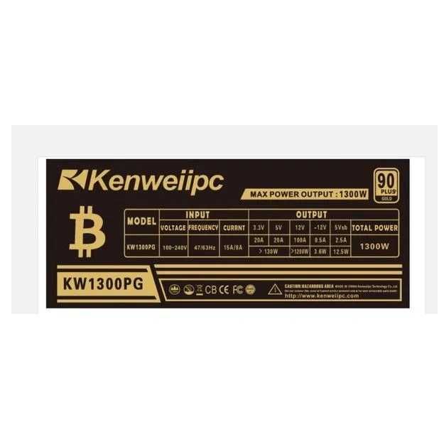 Блок питания Kenweiipc KW-1300PG 1300w