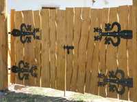 brama drewniana bramy drewniane ogrodzenie ogrodzenie płoty płot