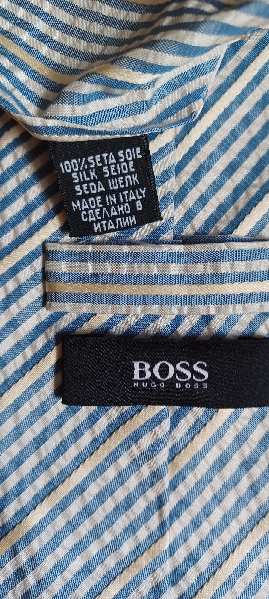 Krawat jedwabny Boss