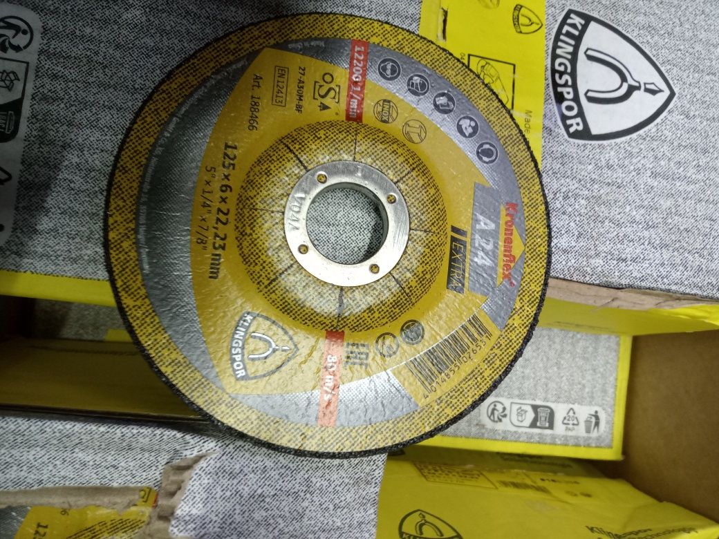 Круг,диск зачистной KLINGSPOR KRONENFLEX 125х6 A 24 Extra (Оптом)
