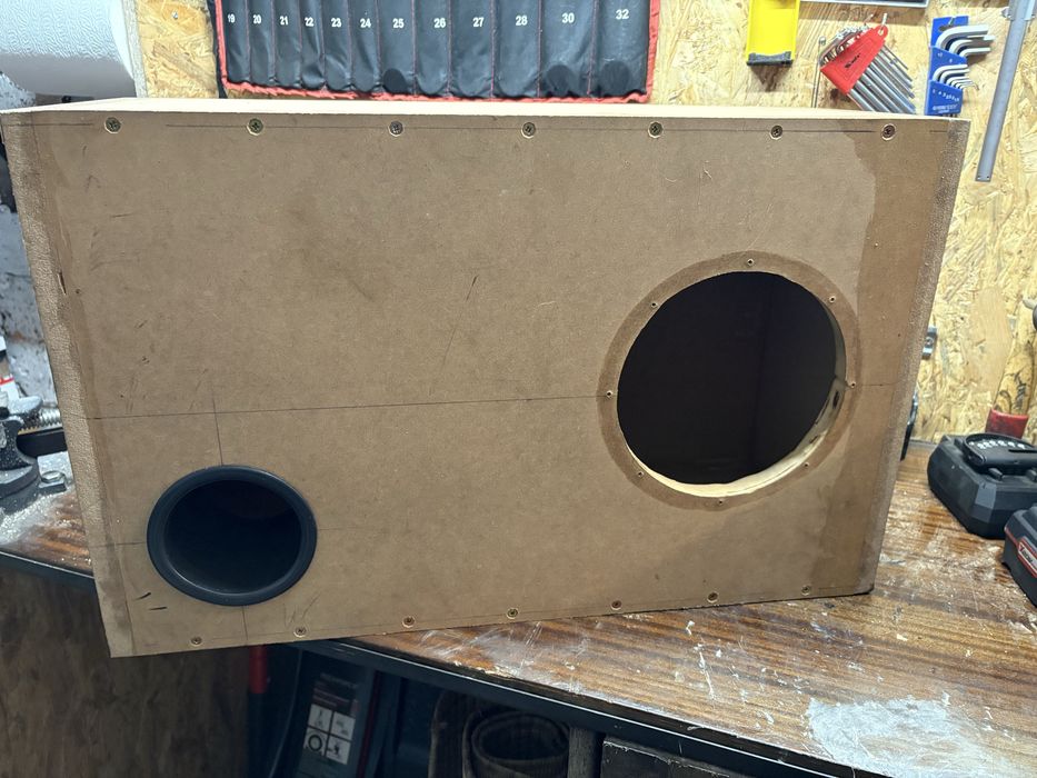 Skrzynia basowa mdf, subwoofer bass reflex, obudowa na głośnik 8”