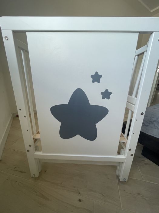 Ліжечко дитяче Labona Зірка шарнір+підшипник, відкидна боковина+матрац